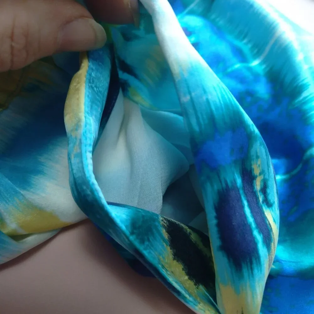 Banana Republic 100% Silk Skirt Size 6 Tie Dye Mini Skirt Pockets Hippie